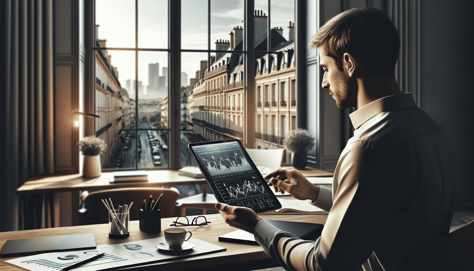 Network user online AdBleuMedia with tablette